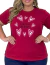 Camiseta Plus Size Corações