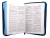 Biblia Reina Valera 1960 Imitación Piel Azul Lineas Con Zíper - tienda en línea