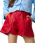 Shorts Couro Ecológico Vermelho Camu Camu - comprar online