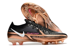 Chuteira Nike Zoom Mercurial Vapor 15 Pro Campo Preto/Dourado - loja online