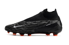 Chuteira Nike Phantom GX Pro Campo Cano Alto Preto/Laranja - NP Sports