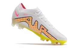 Chuteira Campo Nike Zoom Mercurial Vapor 15 Elite Masculina - Branca/Amarela