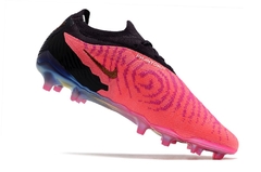 Chuteira Nike Phantom GX Pro Campo Cano Baixo Rosa/Preto