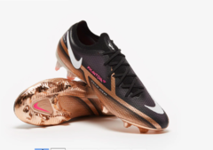 Chuteira Nike Zoom Mercurial Vapor 15 Pro Campo Preto/Dourado - comprar online