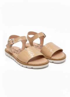 Imagen de ZARA Sandalia faja croco Nude