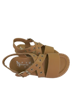 Imagen de GAIA Sandalia Camel con ojalillos