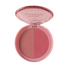 Dual Cheeks Blush Compacto Champagne/Peach Ruby Rose