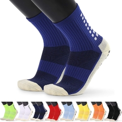 Andoer Meias antiderrapantes masculinas de futebol Meias longas atléticas Meias absorventes esportivas para basquete, futebol, voleibol, corrida, trekking, caminhada, 1 par / 3, pares - loja online