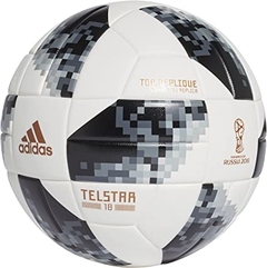 Bola Futebol Campo Adidas Fifa Copa Do Mundo 2018 Telstar Top Replica Cor: BCO - Tam: UN
