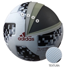 Bola Futebol Campo Adidas Fifa Copa Do Mundo 2018 Telstar Top Replica Cor: BCO - Tam: UN - comprar online