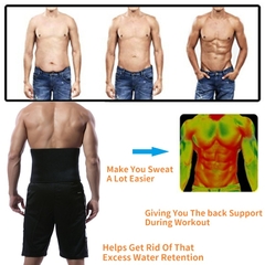 Sauna cintura trainer cinto de emagrecimento masculino ginásio fitness cincher
