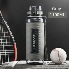 Imagem do Uzspace esportes garrafa de água ginásio á prova de vazamento-drop-prova-shaker portátil chaleira de viagem ao ar livre bebida de plástico garrafa bpa