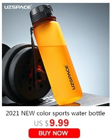 Uzspace esportes garrafa de água ginásio á prova de vazamento-drop-prova-shaker portátil chaleira de viagem ao ar livre bebida de plástico garrafa bpa - Ester