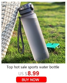 Uzspace esportes garrafa de água ginásio á prova de vazamento-drop-prova-shaker portátil chaleira de viagem ao ar livre bebida de plástico garrafa bpa - comprar online