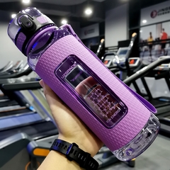 Uzspace esportes garrafa de água ginásio á prova de vazamento-drop-prova-shaker portátil chaleira de viagem ao ar livre bebida de plástico garrafa bpa - Ester