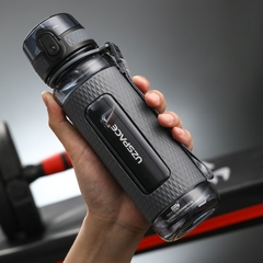 Uzspace esportes garrafa de água ginásio á prova de vazamento-drop-prova-shaker portátil chaleira de viagem ao ar livre bebida de plástico garrafa bpa - Ester