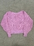 CASACO TRICO ROSA BEBE TAM M