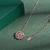 Colar Feminino De Luxo Com Caixa De Flores Artificial Quatro Folhas Pingente Para Namorada Esposa Dia Dos Namorados Presente na internet