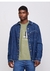 Camisa Dzarm Jeans Alongada Unissex Oversized