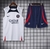 Conjunto Camisa e Short PSG Masculina 2023 - Azul e Branco