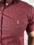 Camisa Manga Curta Masculina PRL Tecido Tricoline vinho - comprar online