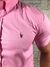 Camisa Manga Curta Masculina PRL Tecido Tricoline Rosa - comprar online