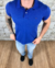 Camisa Polo Masculina PRL Azul Bic