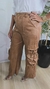 Calça Cargo Feminina em Camurça
