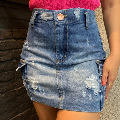 Saia Jeans Cargo
