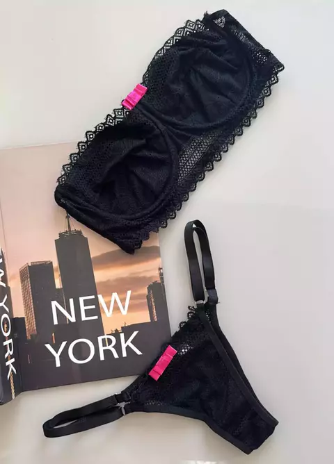 Conjunto Ana com alça removível preto