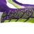 Meias Futebol Antiderrapante Cano Baixo - Roxo com detalhes no ver limão e branco - comprar online