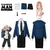 Imagem do Anime power cosplay traje peruca anime motosserra homem azul jaqueta uniforme eq