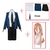 Anime power cosplay traje peruca anime motosserra homem azul jaqueta uniforme eq - loja online