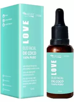 Óleo Facial de Coco 100% Puro Max Love , revitaliza e hidrata a pele tanto do rosto quanto do corpo. O óleo de coco é rico em ácidos graxos, principa