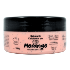 Hidratante esfoliante de morango 180g soul cosméticos