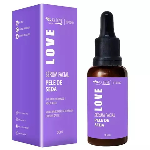 sérum facial pele de seda Max Love