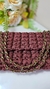 Bolsa clutch de crochê marrom