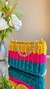 Bolsa Clutch de crochê colorida