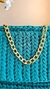 Bolsa Clutch de crochê na cor verde