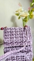 Bolsa clutch de crochê rose