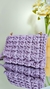 Bolsa clutch de crochê rose