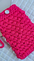 Porta celular de crochê pink