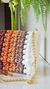 Bolsa clutch de crochê tons terrosos
