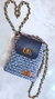 Bolsa crossbody de crochê preta