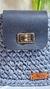 Bolsa crossbody de crochê preta