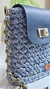 Bolsa crossbody de crochê preta
