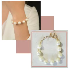 Pulseira Pérolas Shell - Bela Flor Semijoias