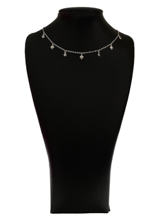 Choker Mini Corações e Ponto de Luz