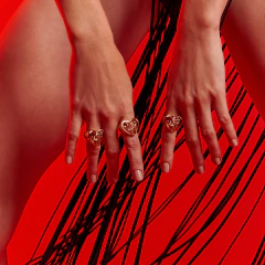 Anel Coração Detalhes Orgânicos na internet