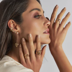 Brinco Ear Cuff Folhas na internet